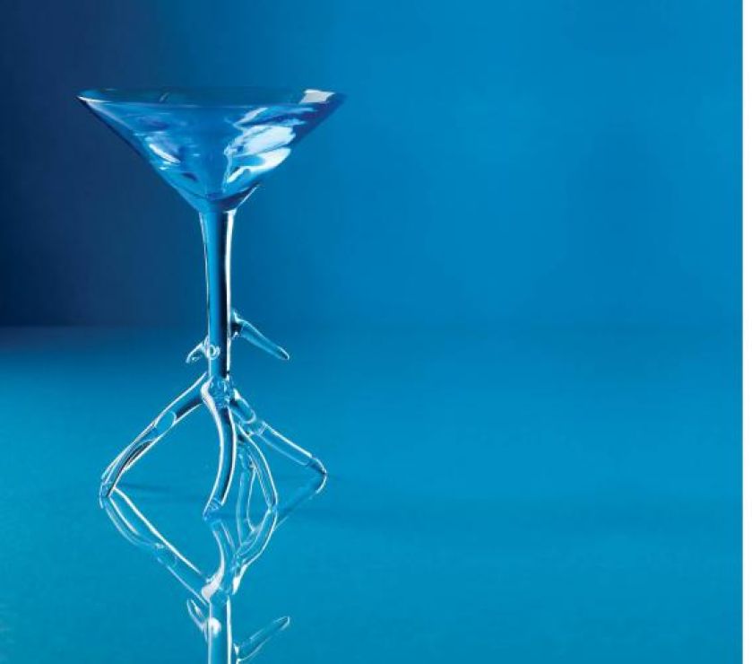 Benjamin Hubert- kieliszek Botanical do martini z dmuchanego szkła.