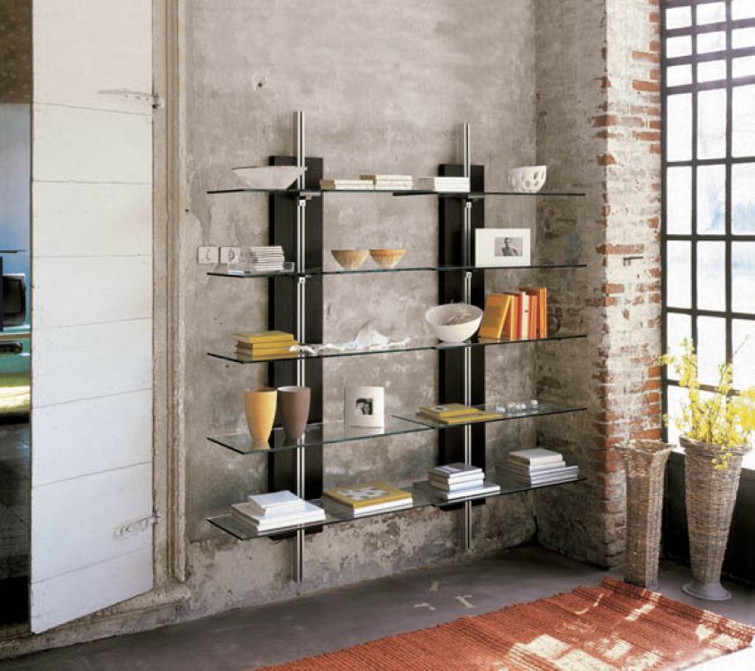 Wiszące półki Chicago firmy Cattelan Italia. STUDIO ITALIA