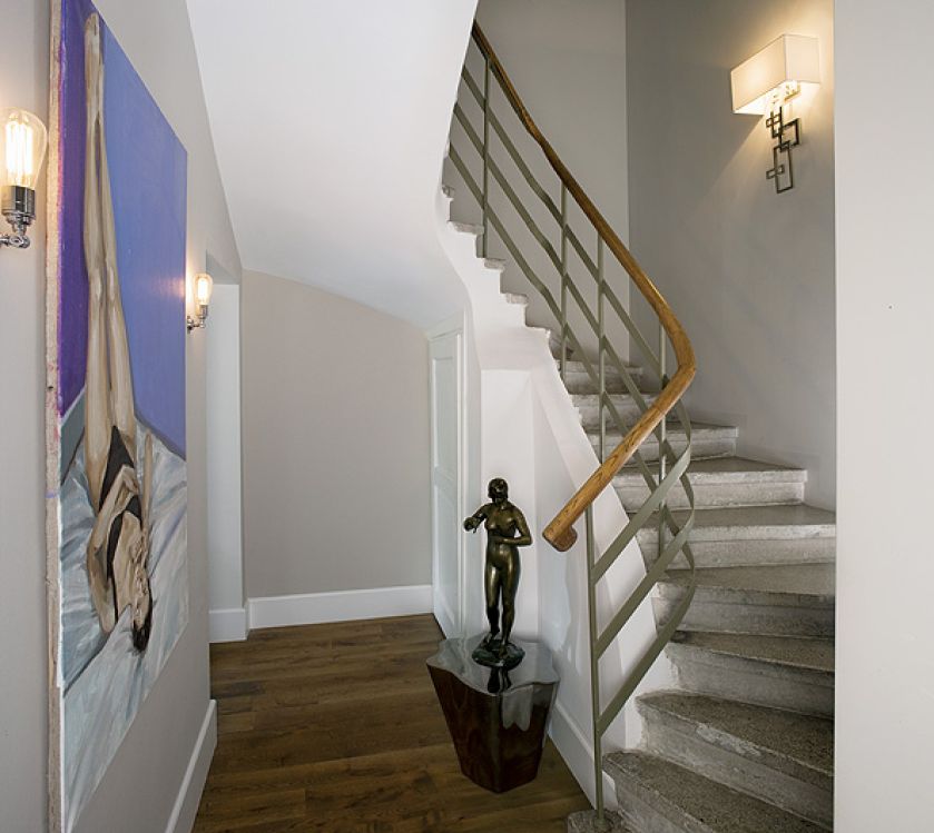 Schody zostały po poprzednich właścicielach.