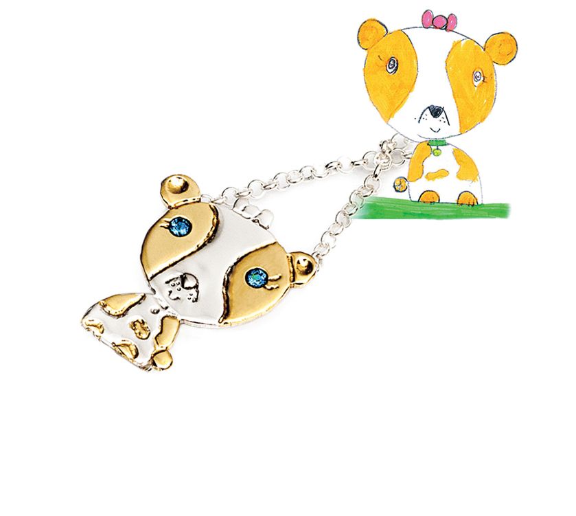 Biżuteria z dziecięcych rysunków