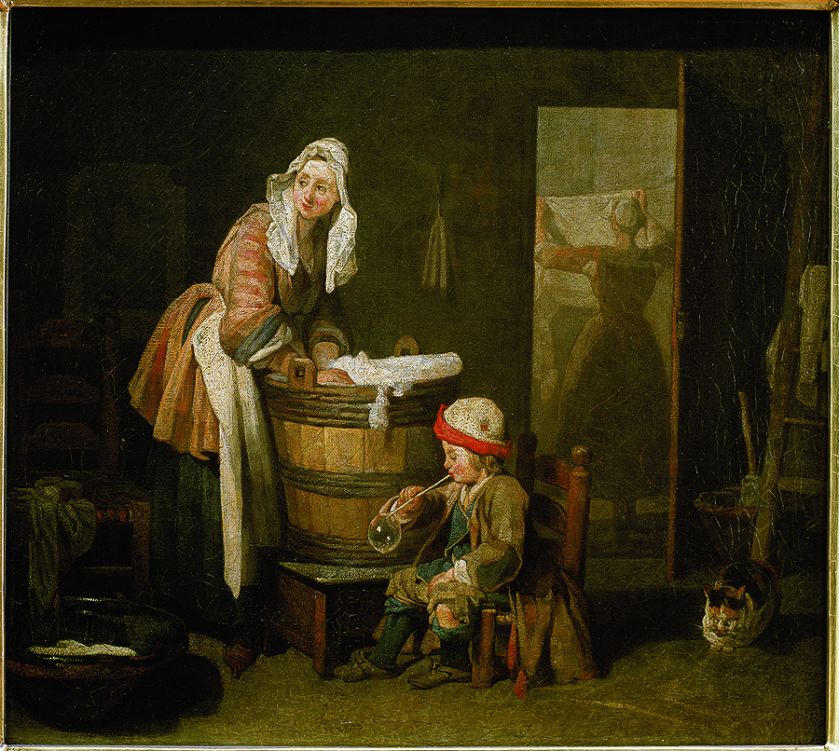 Jean Chardin Pranie , 1733-1737. Piorące cudo