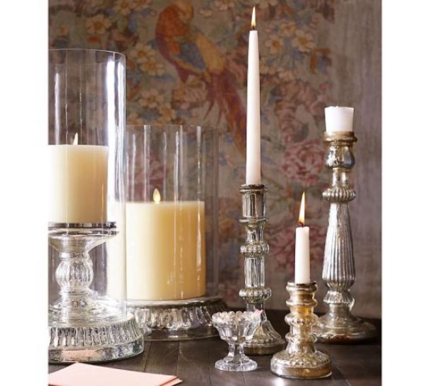 Świecznik Antique Mercury, Pottery Barn