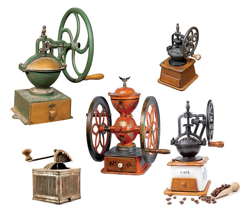 (Od lewej) Francuski z XIX w., www.1stdibs.com. / Z drewna i metalu. / Amerykański sklepowy z początku XX w.