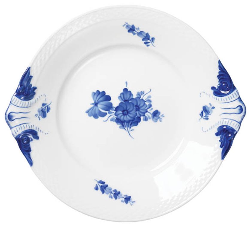Kobaltowy talerz ROYAL COPENHAGEN. Talerze do dekoracji
