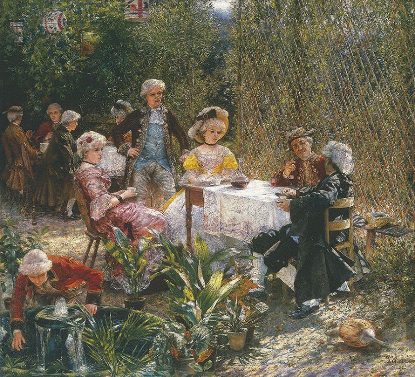 Aleksander Gierymski W altanie , 1882 r., MN w Warszawie