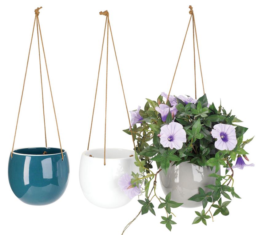 RUGDE, donice z ceramiki, śred. 13 cm, 22,95 zł/szt., JYSK.