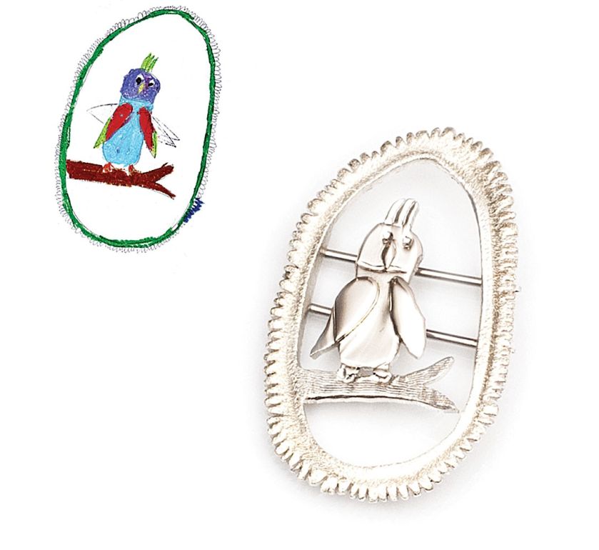 Biżuteria z dziecięcych rysunków