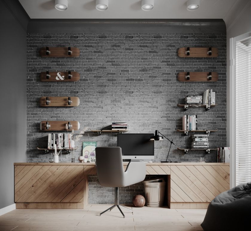 Klasyczne i naturalne wnętrza z nutką industrializmu w domu