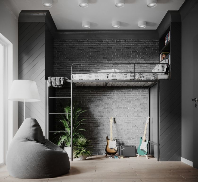 Klasyczne i naturalne wnętrza z nutką industrializmu w domu