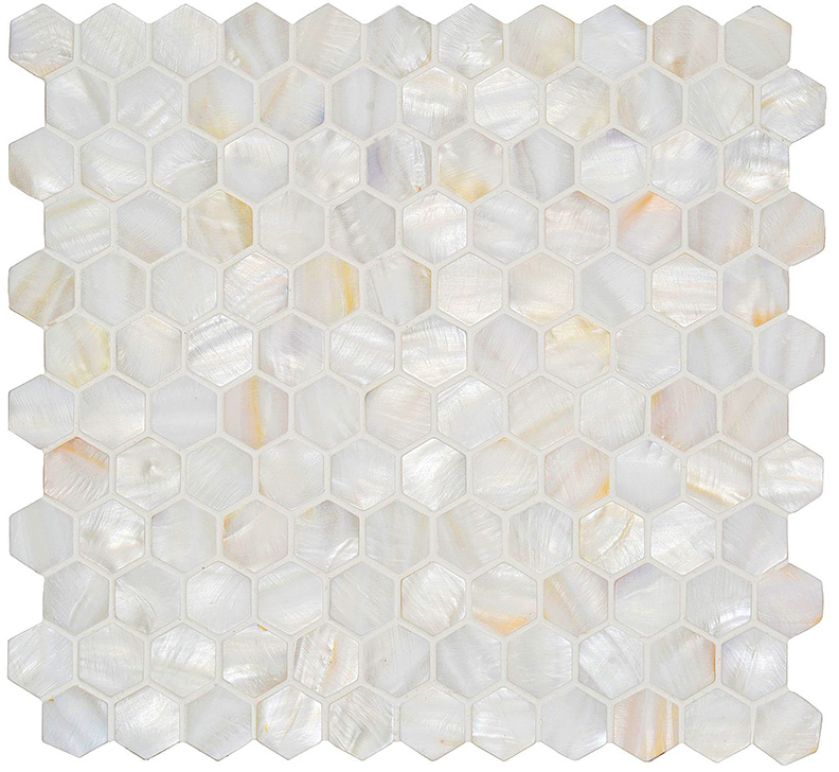 Z masy perłowej White Pearl Hexagon, originalstyle.com