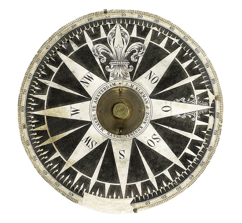 Tarcza kompasu nawigacyjnego, 1825 r.