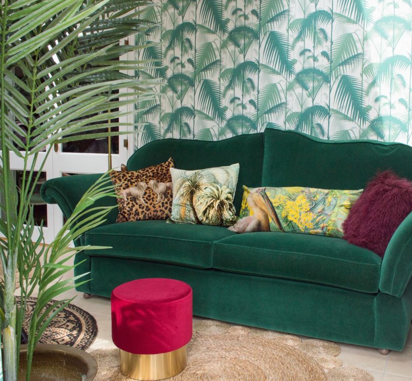 zielony salon zdjęcia