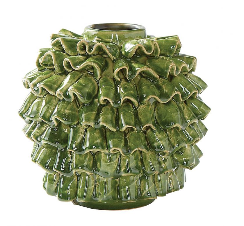 wazon ceramiczny zielony