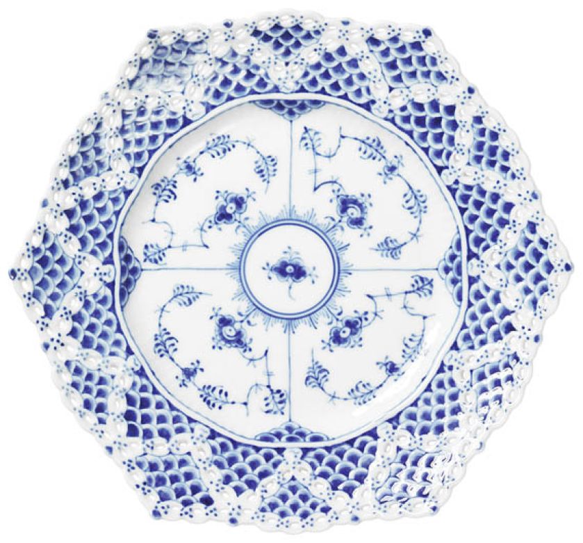 Koronkowy talerz - Blue Fluted Full Lace. ROYAL COPENHAGEN