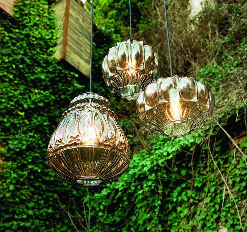 Szklana lampa Ginger, kolory: szary, żółty, KARMAN, interstyle.pl