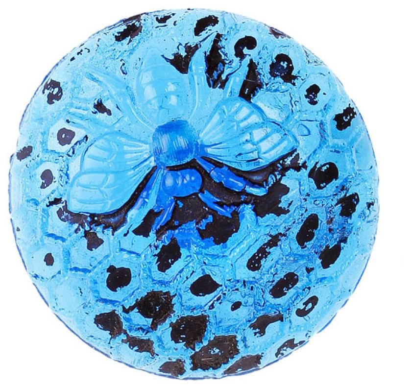 Guzik z turkusowym owadem, fot. Shutterstock.com