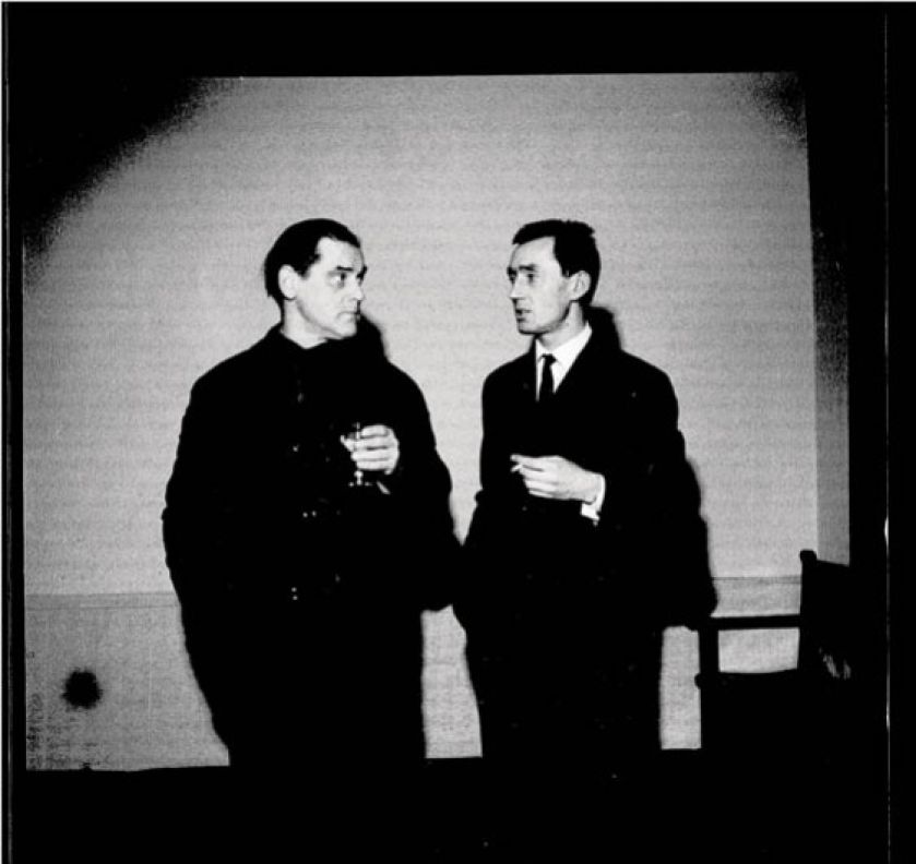 Kajetan Sosnowski (po prawej) z Wiesławem Borowskim.