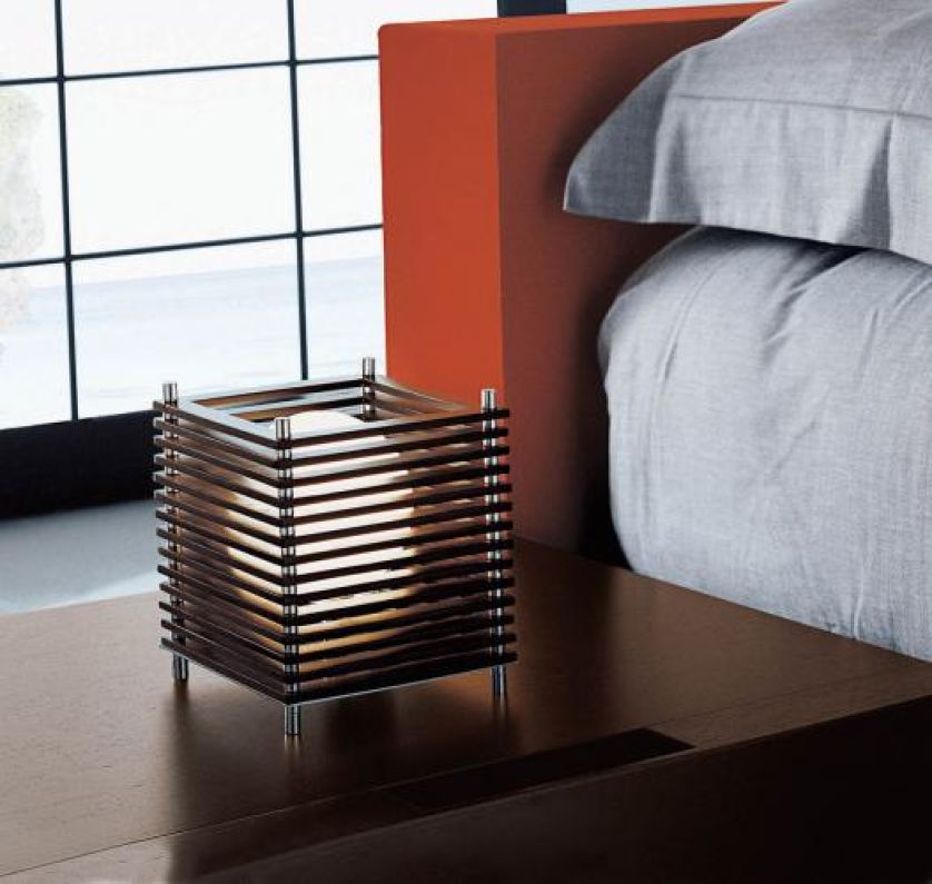 Kolekcja Koshi. Projekt - Manuel Vivian. Wykończenie - bambus w kolorze wenge. AXO LIGHT