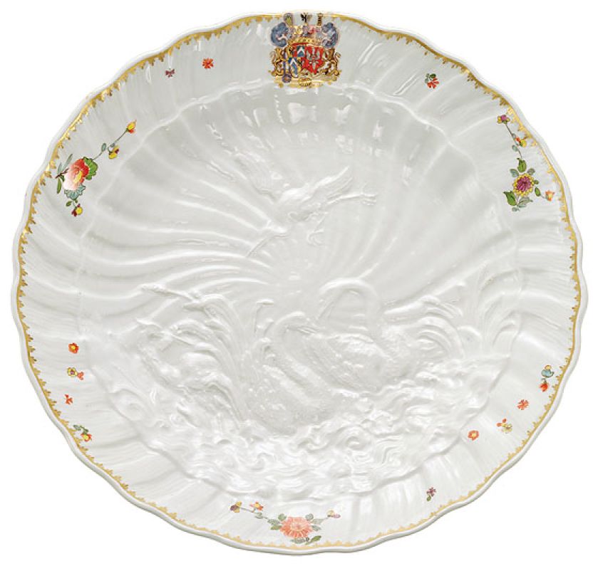 Talerz z serwisu łabędziego