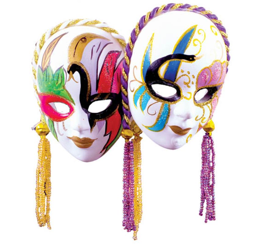 Współczesne maski weneckie. Fot. Medium