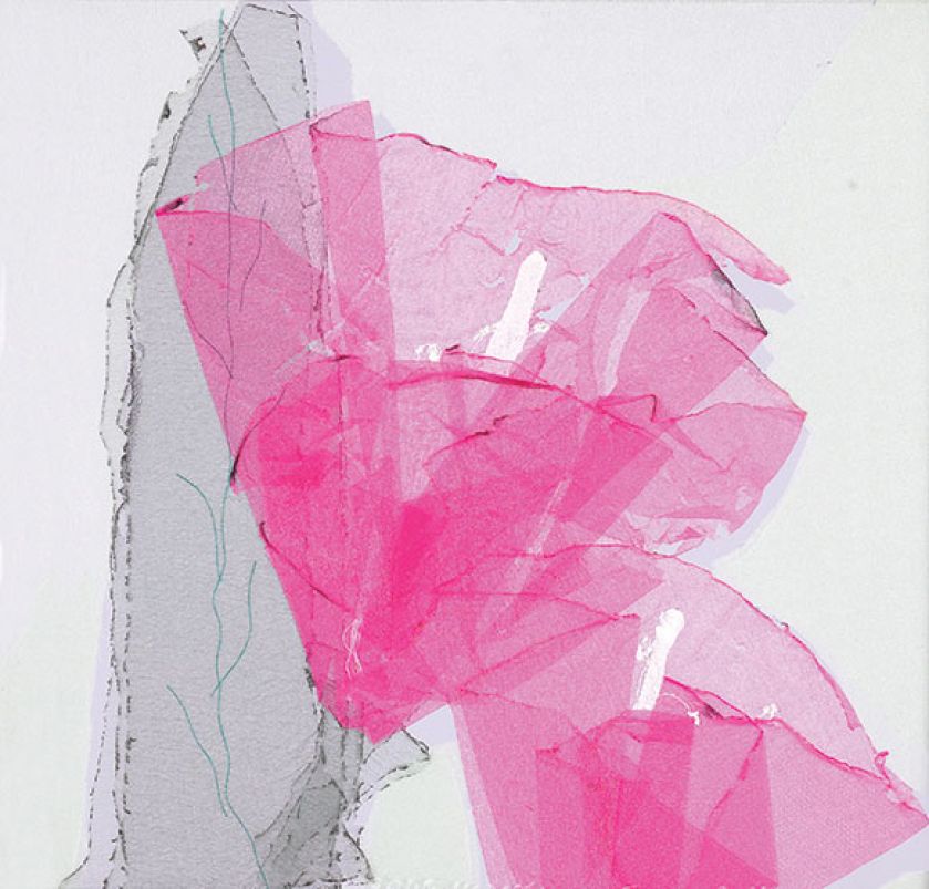 Małgorzata Jabłońska Różowe kwiaty , 2013 r.