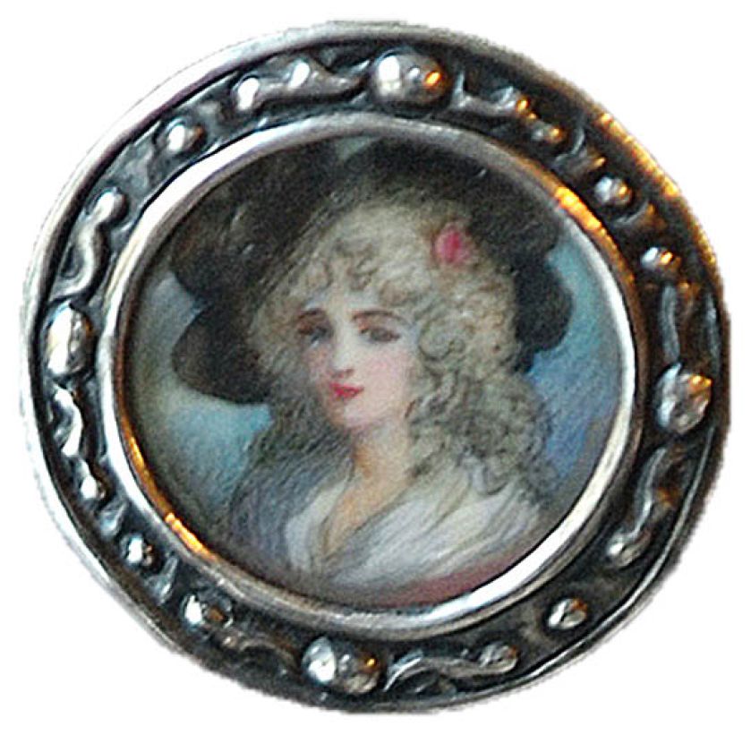 Ręcznie malowany guzik, XVIII w., Francja, fot. M Y Agency Ltd/ Rex Features/ East News