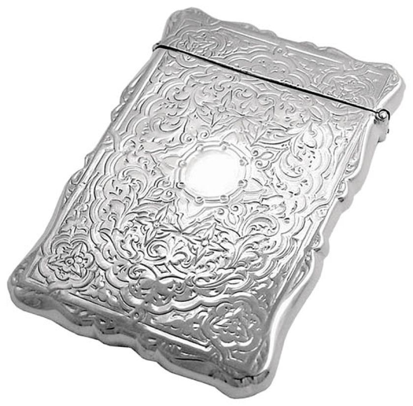 Posrebrzany wizytownik, www.silvergroves.co.uk