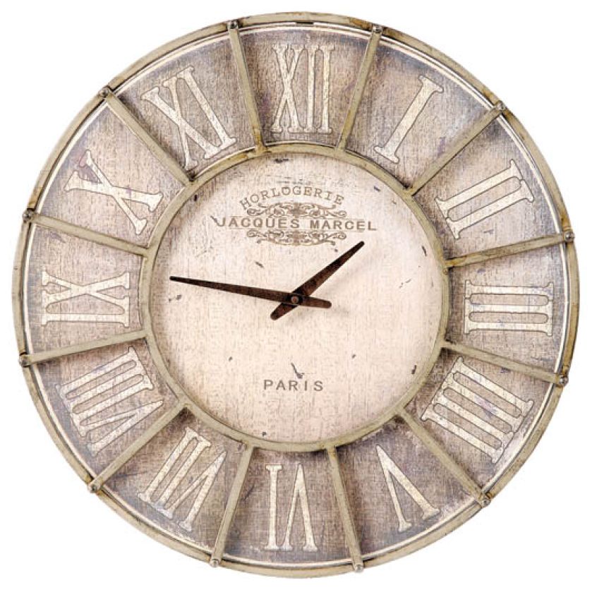 Zegar z metalu i płyty mdf. Cena - 580 zł. DECOLOR