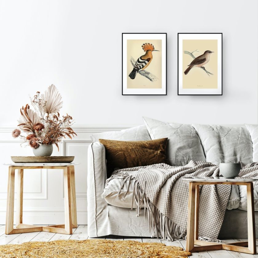 dekoracje ścienne nad kanapą