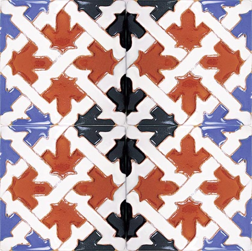 Płytka stylizowana na mauretańską. Cena - od 7 do 14 euro/szt. EUROMKII