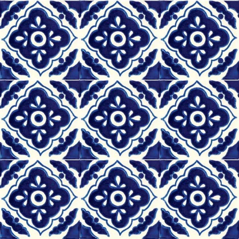 Ręcznie malowana płytka z miejscowości Dolores Hidalgo w Meksyku. KOLORY MEKSYKU