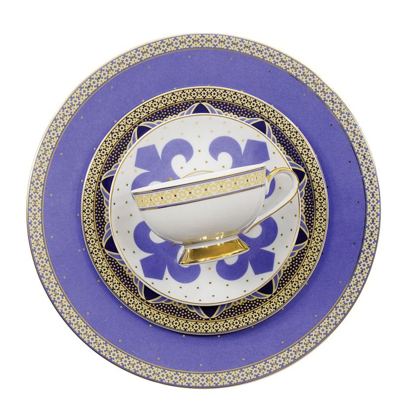 Garnitur do herbaty, Astra Bizancjum, dla 6 osób/21 elementów, 538 zł, Ćmielów, Polskie Fabryki Porcelany