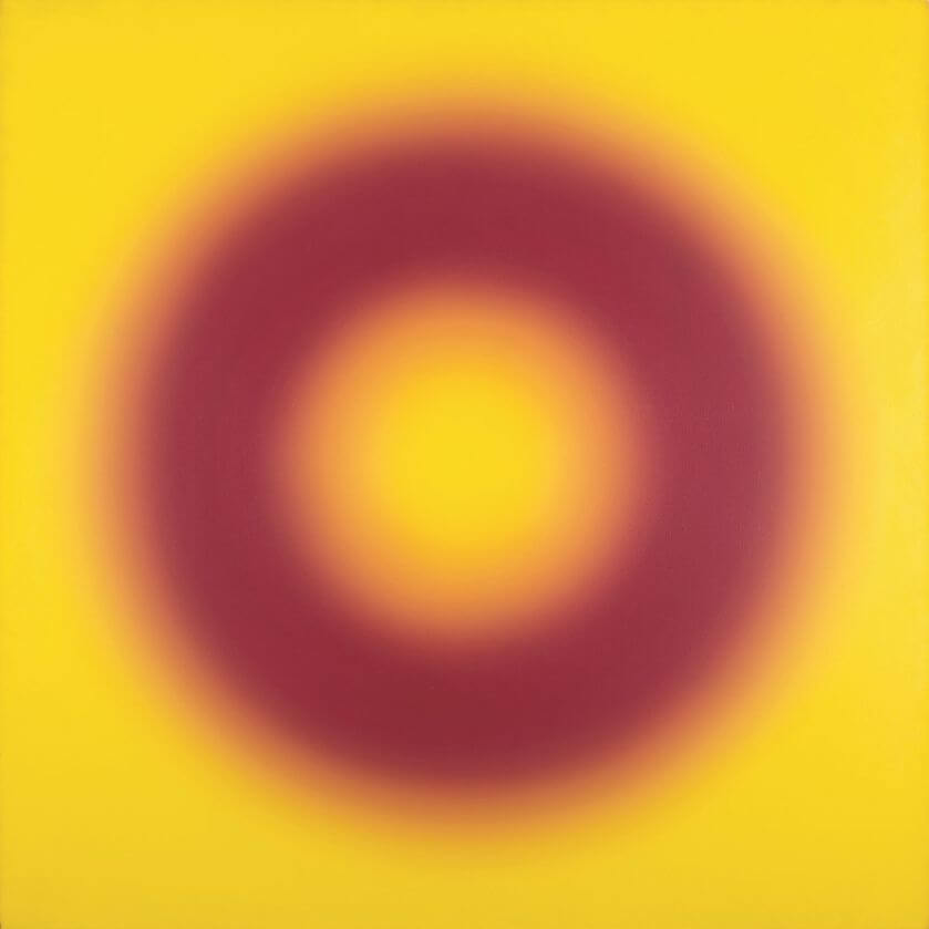 MA 32 , olej na płótnie, 1971 r. Wojciech Fangor – sztuka optyczna