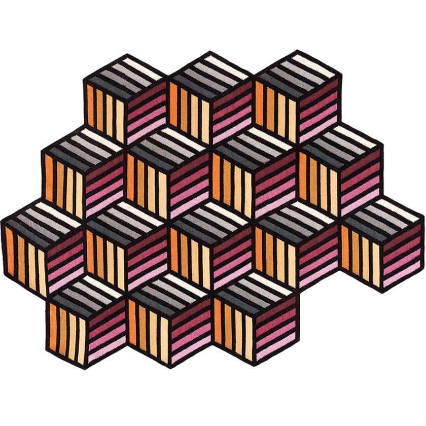 geometryczny dywan do salonu