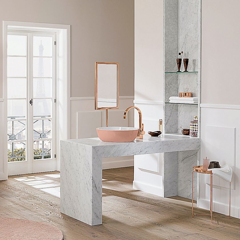 kolorowa umywalka nablatowa