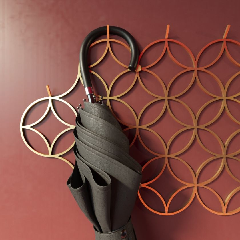 wieszak ścienny metalowy