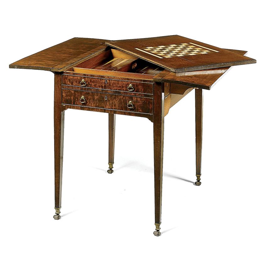 Stolik do gier planszowych z czasów Jerzego III, Anglia, ok. 1780 r., Sotheby s