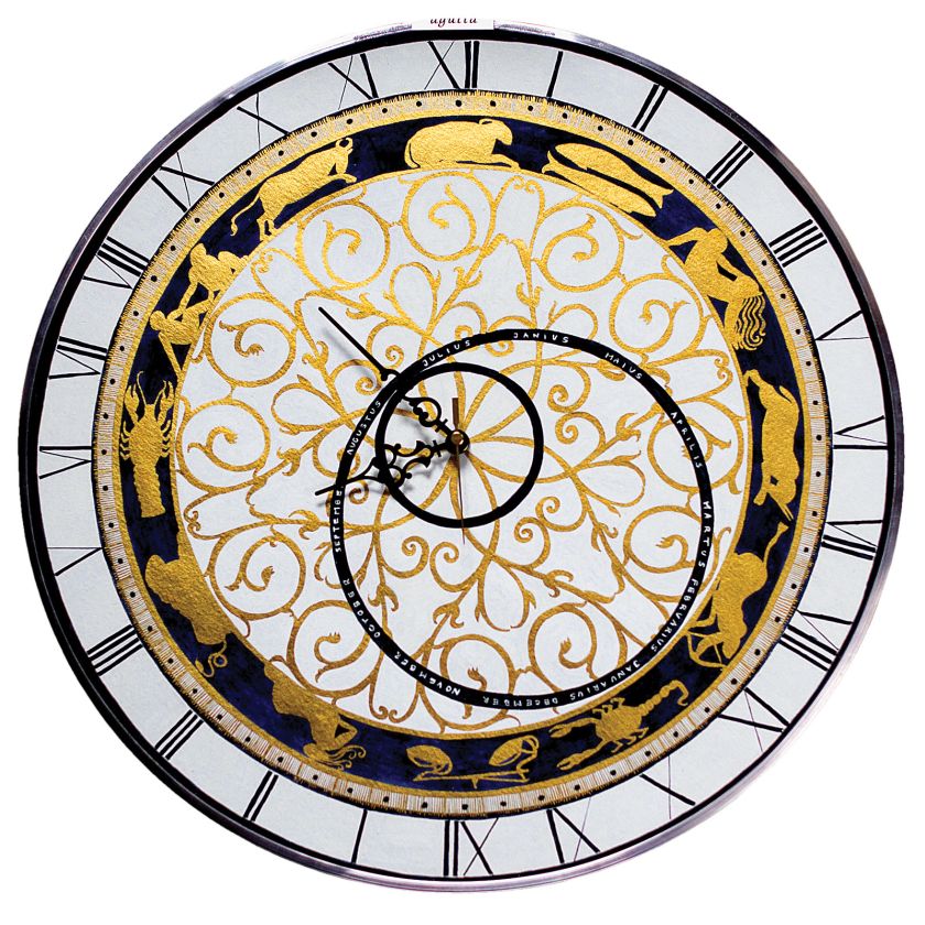 Agata Skoczylas, ręcznie malowany zegar Francuski splendor .