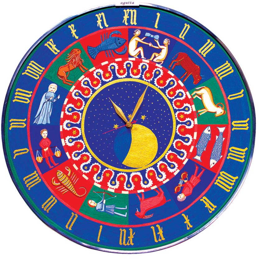 Agata Skoczylas, ręcznie malowany zegar Gdańskie szaleństwo .