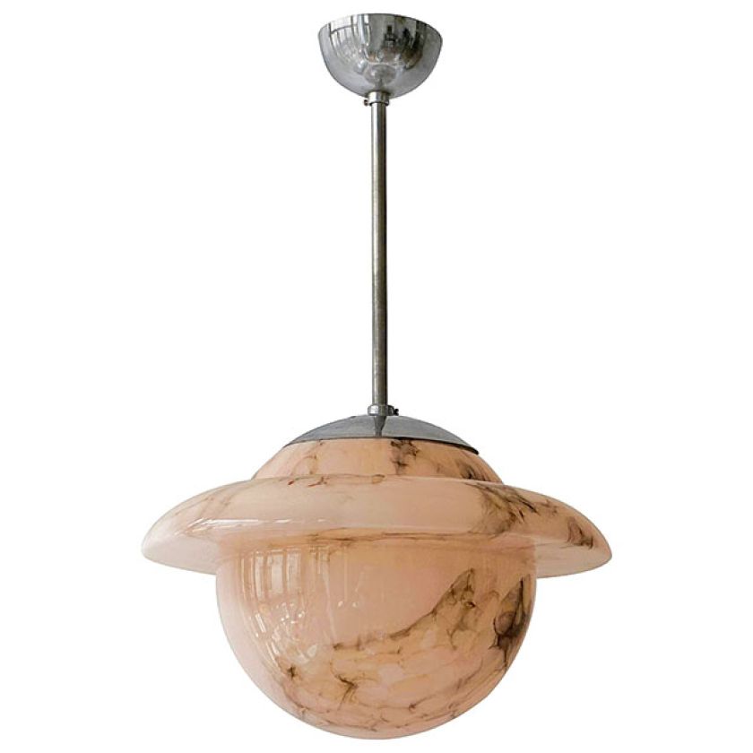 Szklany żyrandol, 1930 r. Art déco – lekcja stylu