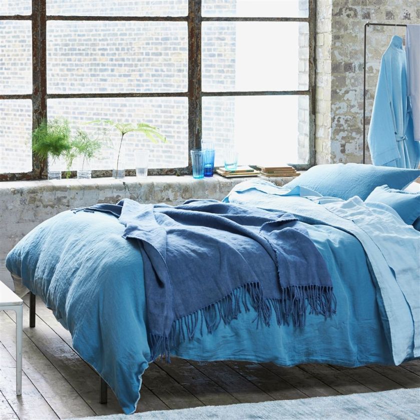 Biella Dusky Blue Cloud, Bed Linen, Zdjęcie: designersguild.com