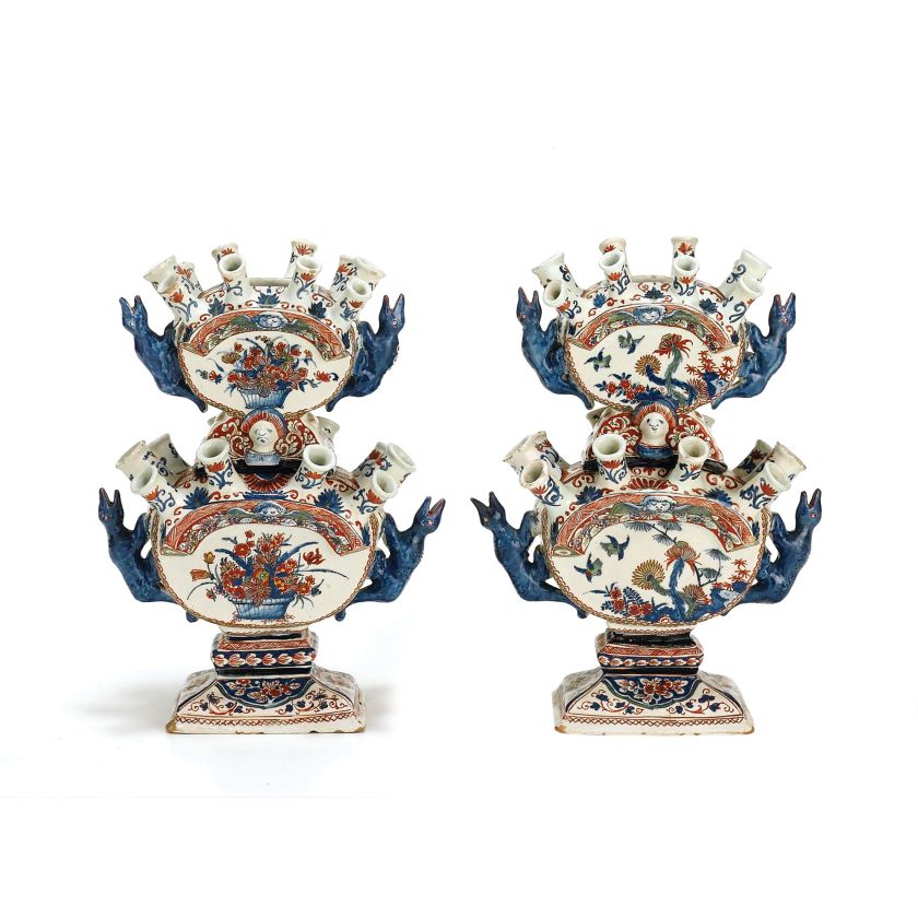 Delft, XVIII wiek. Tulipaniera