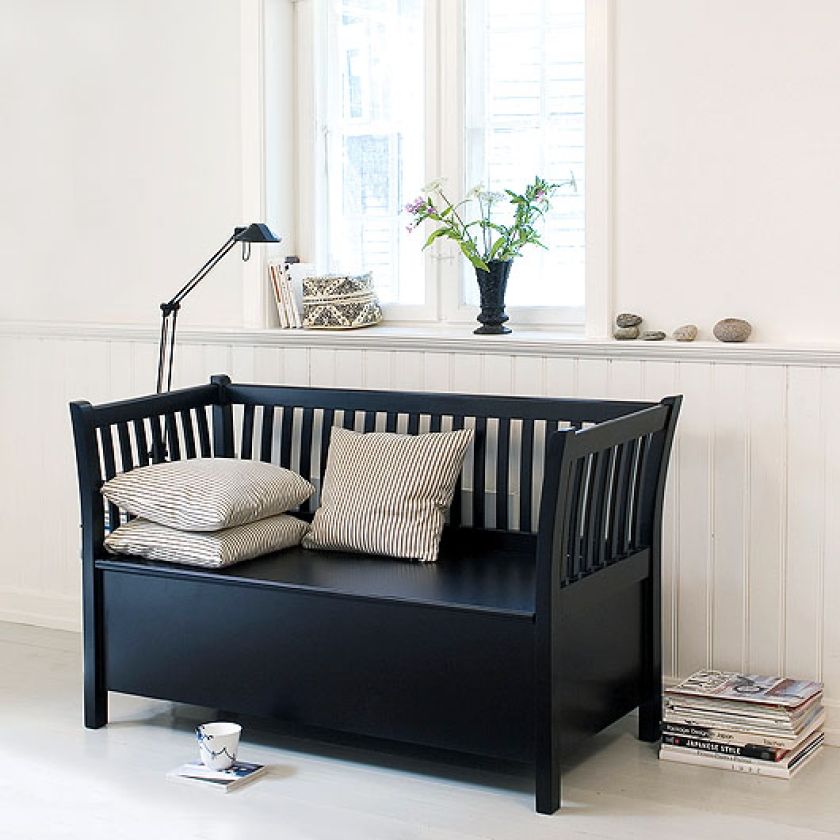 Drewniana ławka ze schowkiem Olivier Furniture, 1169 zł. SCANDINAVIAN LIVING.