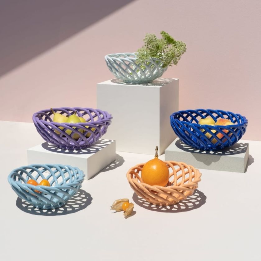 kosze na warzywa i owoce na letni stół