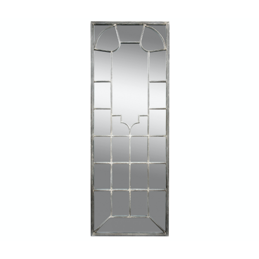 podłużne lustro ozdobne