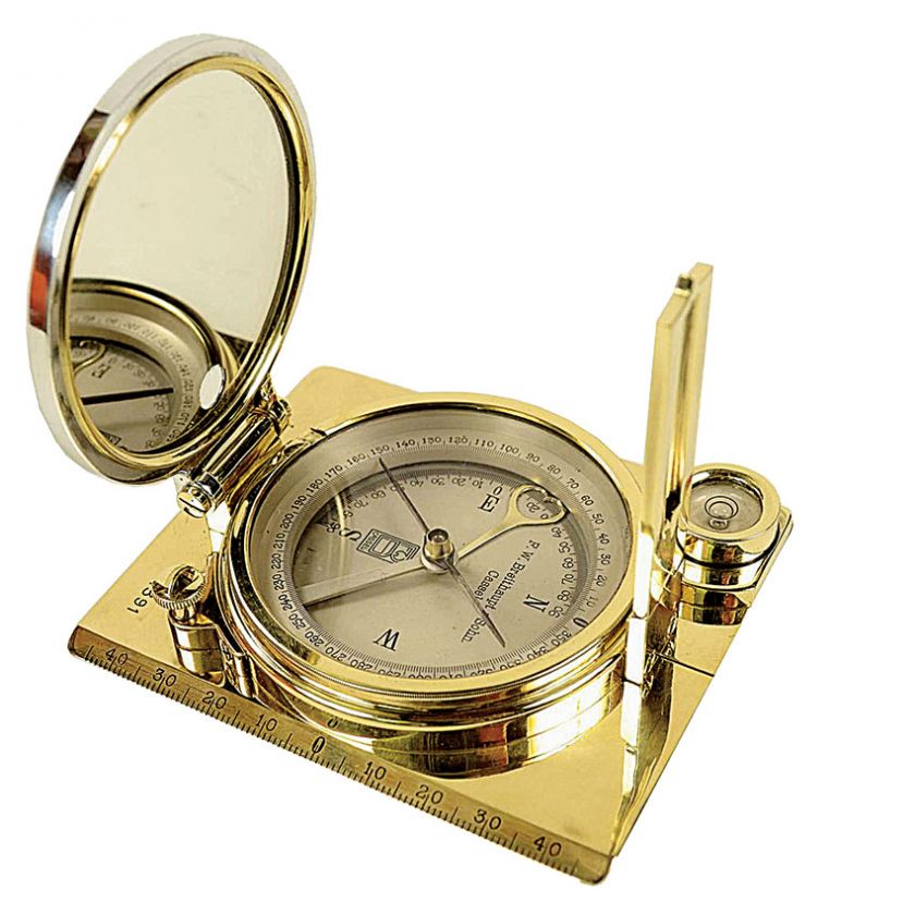 Pozłacany kompas magnetyczny, Breithaupt Sohn Cassel, ok. 1850 r.