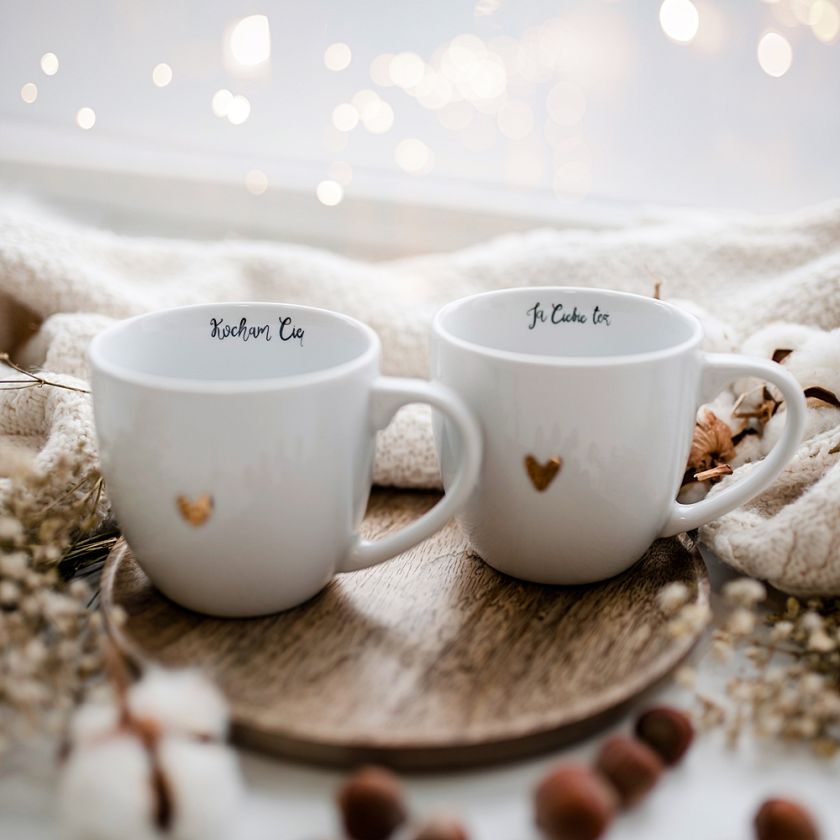 kubki z napisami na walentynki dla par