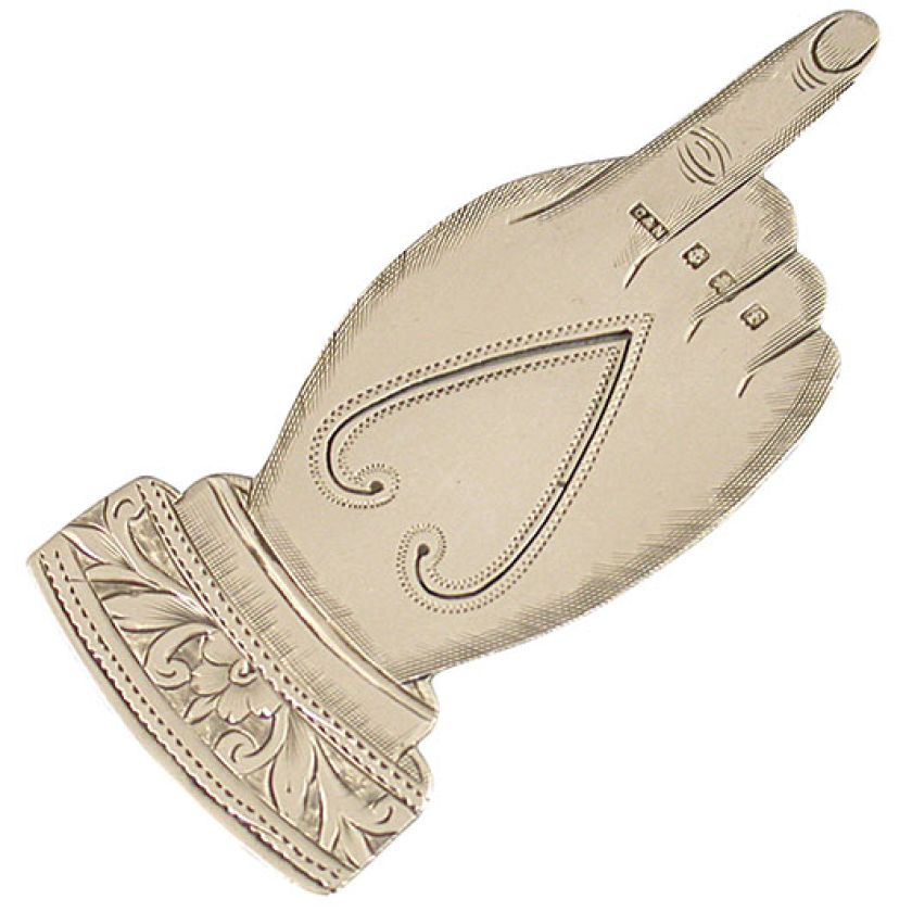 Srebrna zakładka do książek, Crosfor Norris, 1905 r., 1stdibs.com