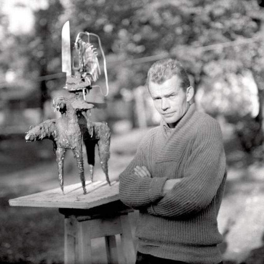 Władysław Hasior, Zakopane, 1963 r., fot. Janusz Sobolewski/FORUM