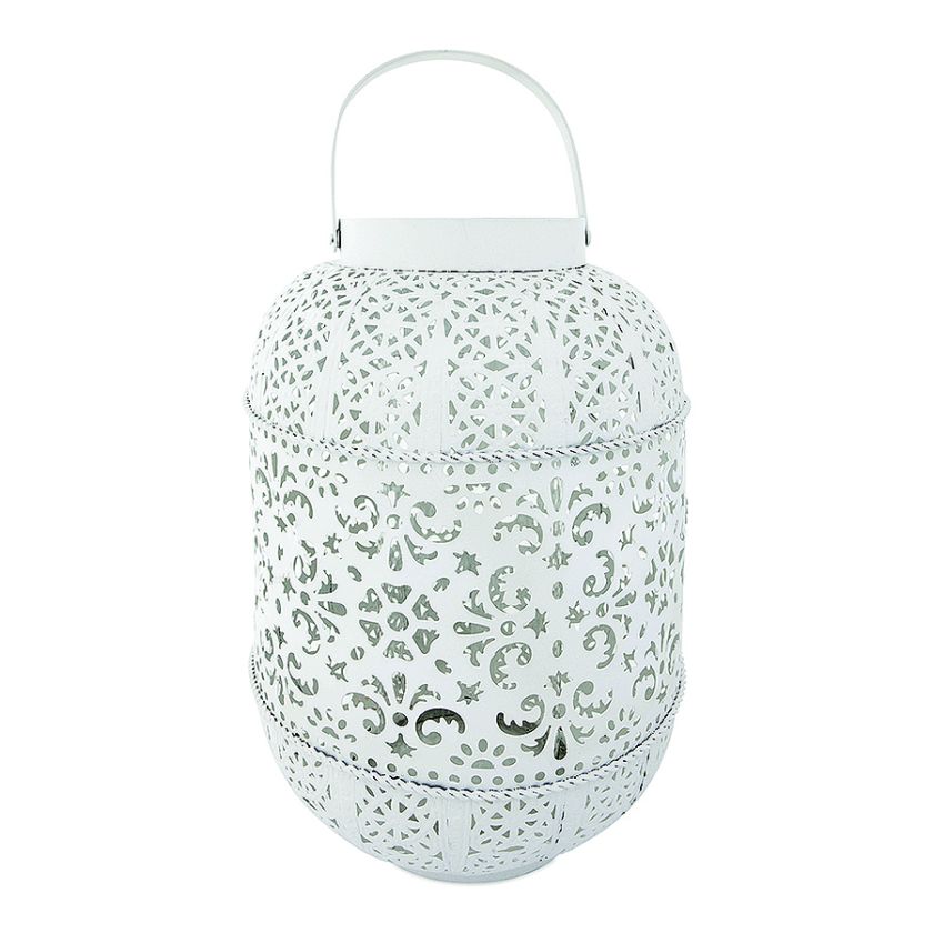 Www.zarahome.com: ażurowy lampion z metalu, 179 zł.